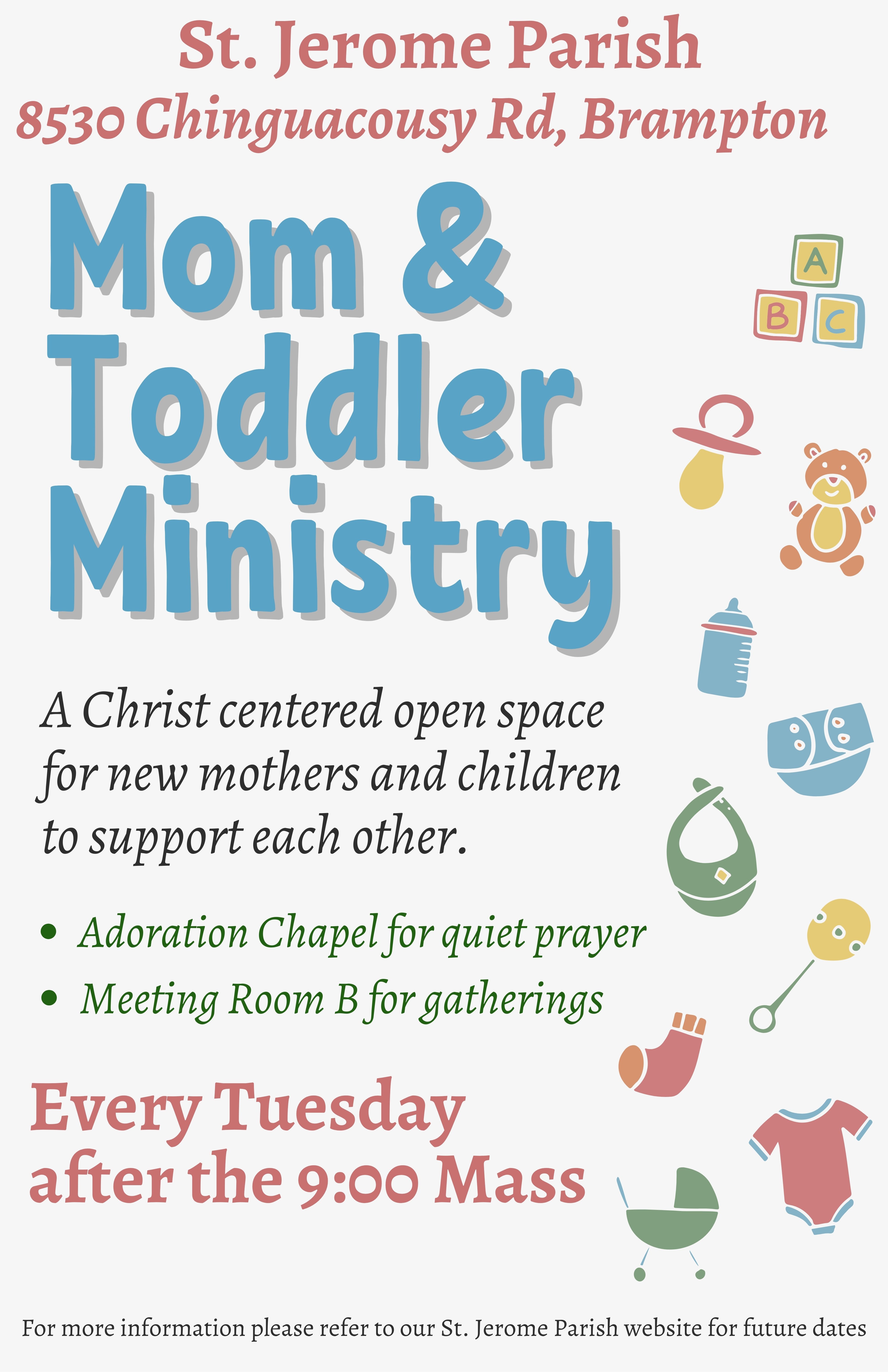 PARISH Tabloid (11 x 7) Posters Mom & Toddlers