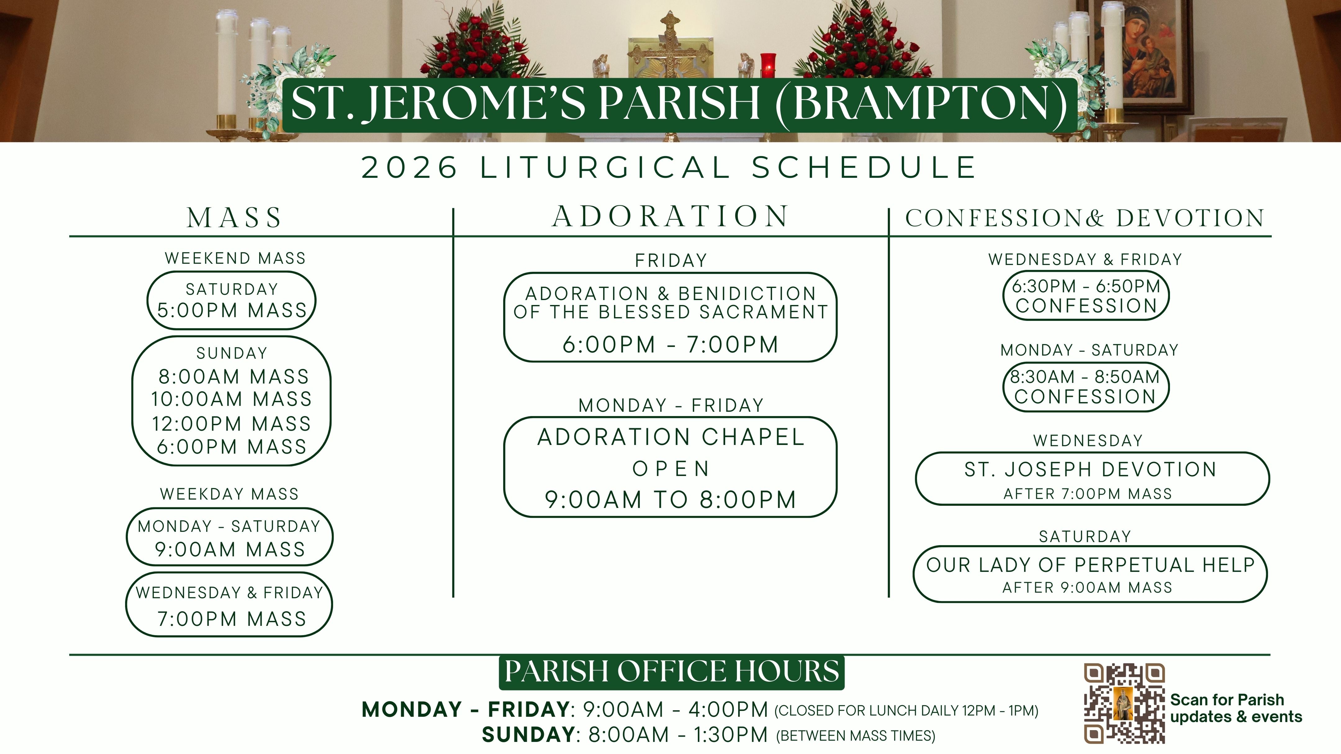 2026 Liturgical Calender 2026 Liturgical Calender