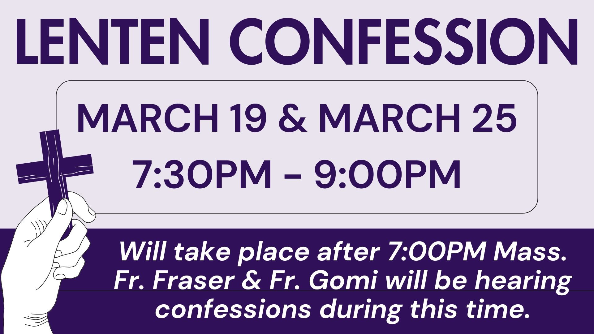 Lent Confession